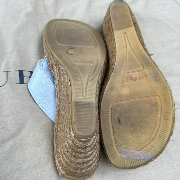 Burberry White Nova Check Espadrille Wedge - Picture 9 of 11
